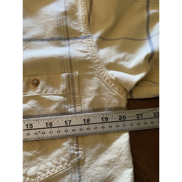 Roper Long Sleeve Button Down Shirt Men's‎ M Yellow Plaid Western Cowboy Rodeo - Picture 12 of 14